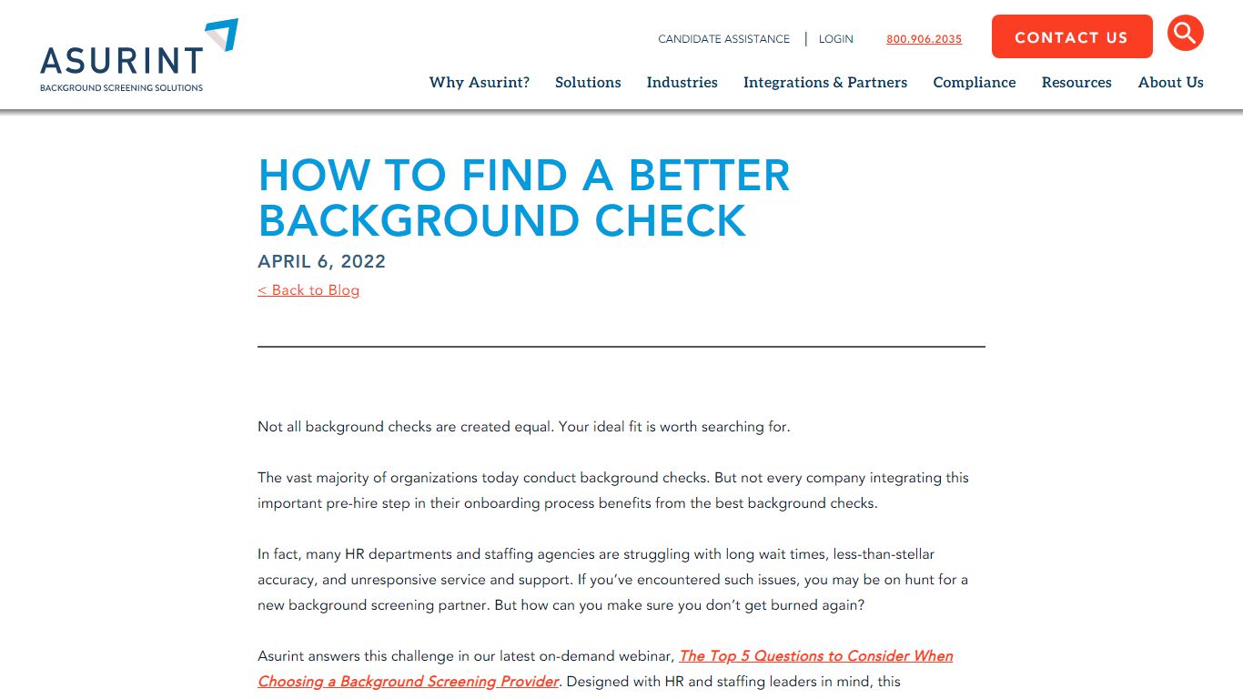 How to Find a Better Background Check | Asurint